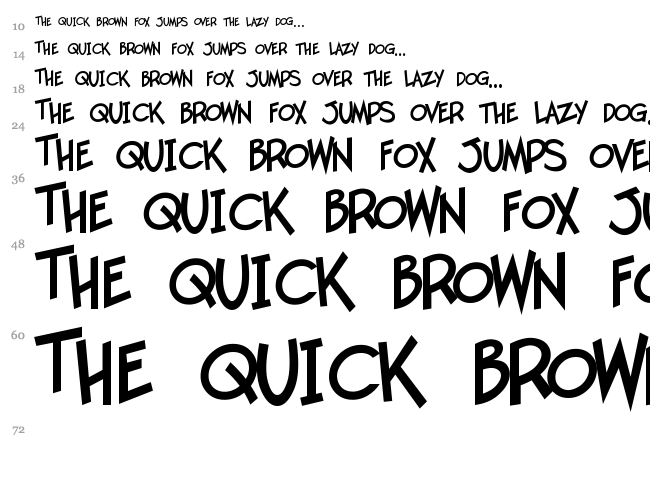 Twelve Ton Goldfish font waterfall